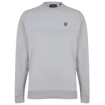 Lyle & Scott Men's Softshell Panel Sweatshirt in Cold Grey