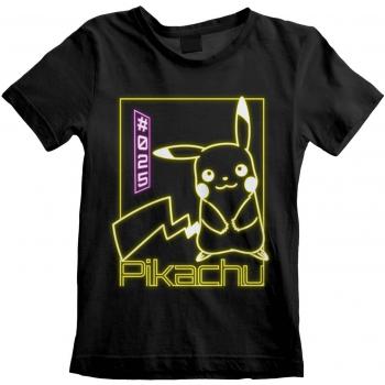 Camiseta gaming de Pokémon Pikachu Neon - Kids - Negro