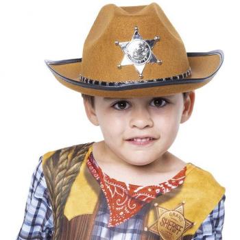 Sombrero de Sheriff Marrón Infantil Rubie's