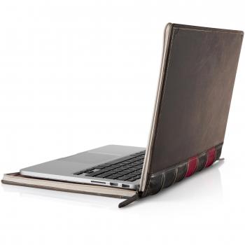Twelve South 12-1104 - Funda rígida de piel con forma de libro vintage para Apple MacBook Air de 13, color marrón