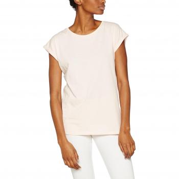 Camiseta de mujer Urban Classic con hombros extendidos, algodón, corte holgado, color rosa