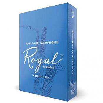 D'Addario Rico Royal Baritone Saxophone Reeds - Strength 3.0 (10 Pack)