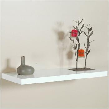 Estantería para Pared Color Blanco Estantes Fijación Invisible 80x25x4cm