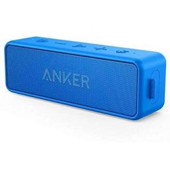 Anker SoundCore 2 Altavoz Bluetooth Portátil, Altavoz inalámbrico Impermeable con Mejores Bajos, 24 Horas de Reproducción, IPX7, Micrófono Incorporado, para iPhone, Samsung