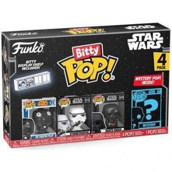 Funko Bitty Pop! Star Wars: Darth Vader, Tie-Fighter Pilot & Stormtrooper 4-Pack