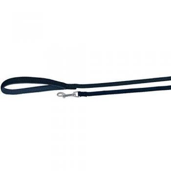Correa de Arrastre Nobby 15m Negra con Asa y Collar, Ancho 15mm