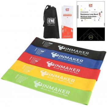 INMAKER Resistance Bands for Women and Men, Exercise Bands for Legs and Glutes,Funda