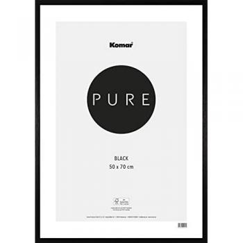 Marco de Madera Natural Pure 50 x 70 cm, Color Negro/Grey, Diseño Colgante