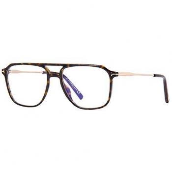 Tom Ford Blue Block Eyewear Frames for Men, Brown, Size: 54 MM