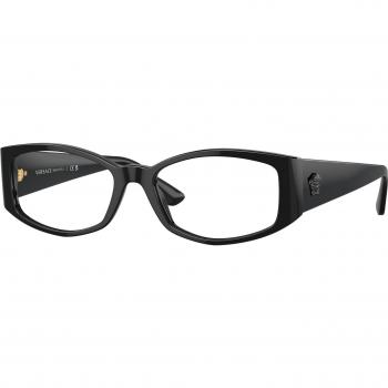 Versace VE3343 GB1 Women's Eyeglasses Black Size 52 (Frame Only) - Blue Light Block Available