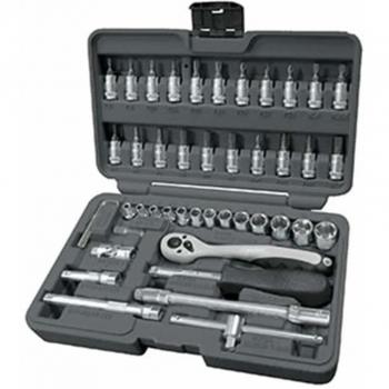 Boxo Set Carraca y Llaves 46 Piezas 1/4 BC031-046 Acero al Cromo-Vanadio