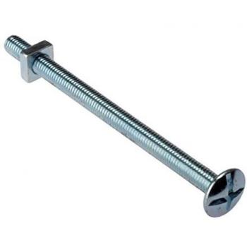 Forgefix 25RBN830 Roofing Bolts with Square Nuts-Zinc Plated-Bag
