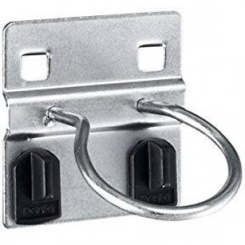Soporte Redondo de Herramientas Ø 40 mm, Zincado, Pack de 5 para Placas Perforadas