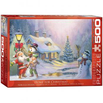 Rompecabezas Eurographics Hogar en Navidad - 500 piezas