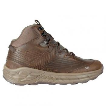 Botas Hi-Tec Geo Fuse Trek Mid marrón, características: tamaño 41, diseño para trekking, color chocolate/taupe/lt oliv