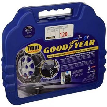 Goodyear 77957 G7 Cadenas de nieve 7 mm para coche, Talla 120, Primera calidad Homologación TUV y GS ÖNORM
