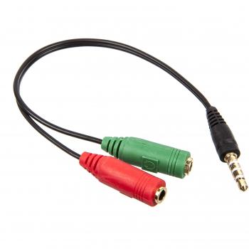 Adaptador Innobo Minijack a Auricular y Micrófono 3.5mm