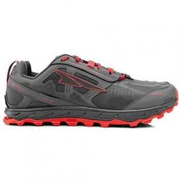 Altra AFM1855F Men's Lone Peak 4.0 Trail Running Shoe, Gray/Orange - 13 D