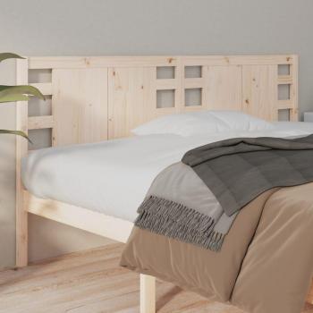 Cabecero para cama de madera maciza de pino 126x4x100 cm