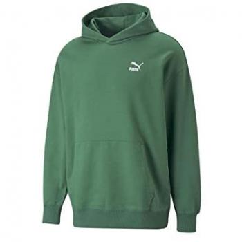 Sudadera Hombre Puma Classics Relaxed Verde XL con capucha