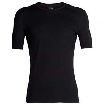 Icebreaker Men's 200 Oasis Short Sleeve Merino Crew Shirt - Black - Size L