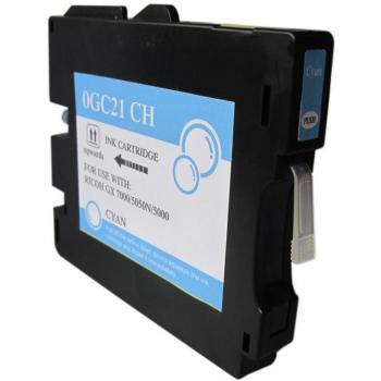 Cartucho de Tinta Pigmentada Cyan Ricoh GC21C - Reemplaza 405533/405537