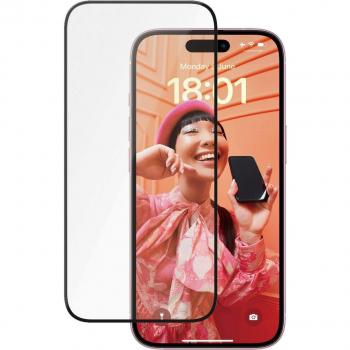 Protector de Pantalla Cerámico Ultra-Wide Fit para iPhone 15 con EasyAligner - Resistente a Rayones y Golpes - Transparente - 1 Unidad