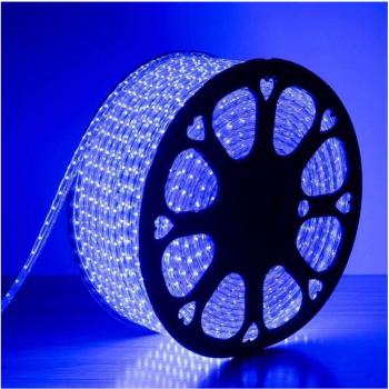 Tira de Luz LED Flexible 100m Azul 5050 220V Iluminación Cw579