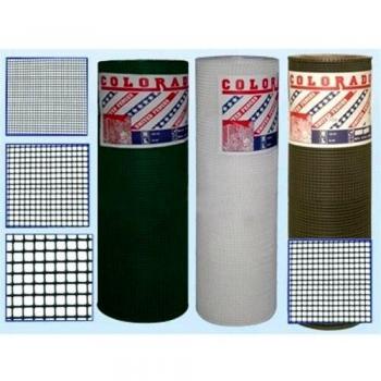 Malla de PVC Verde para Jardín 10x10 mm - Rollo de 100 cm x 50 m