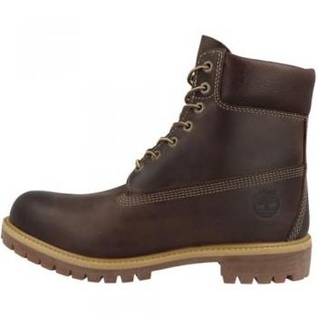 Timberland Premium 6-Inch Waterproof Lace-Up Boots for Men in Dark Brown