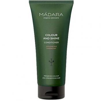MÁDARA Organic Skincare | Colour And Shine Conditioner - 200ml, With Northern Linseed, Horse Chestnut and Plantain, For coloured and treated hair, Frizz-smoothing, Nourishing, Vegan, Ecocert certified, Recyclable packaging.