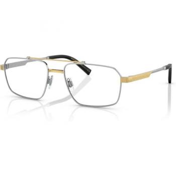 Dolce & Gabbana DG1345 Col. 1313 Uomo Squadrata Argento Oro Stylish Vista Sunglasses, Yellow, Unisex, Size: ONE SIZE