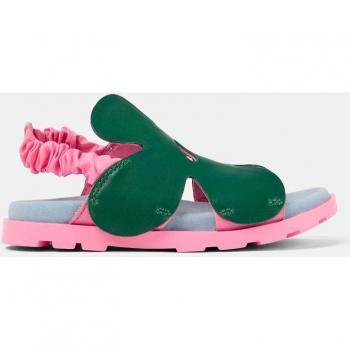CAMPER Brutus Sandal - Sandals for Girls - Green, size 35, Smooth leather/Cotton fabric; CAMPER Brutus Sandal - Sandals for Girls - Green, size 3, Smooth leather/Cotton fabric