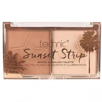 Technic Cosmetics Sunset Trip - Paleta de Bronceador e Iluminador Dúo