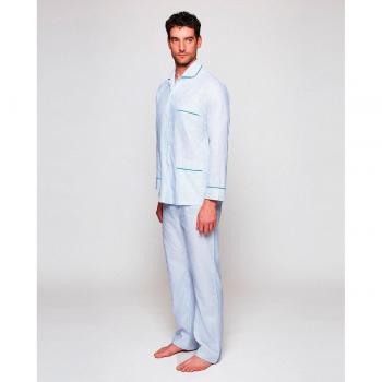 Pijama de hombre largo cuadros Mirto