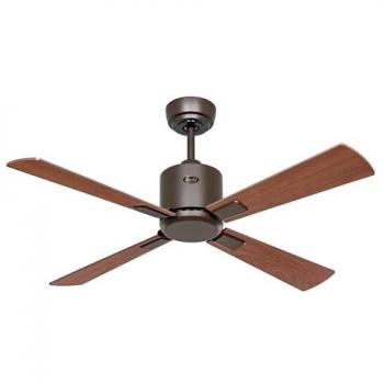 Ventilador de Techo Casafan Eco Neo III 103cm con WiFi Bronce y Aspas Reversibles Nogal/Cereza