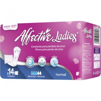 COMPRESA AFFECTIVE LADIES NORMAL 14 UNID
