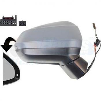 Espejo retrovisor VAN WEZEL 0372808 con diseño específico para vehículos, ajuste eléctrico, cristal convexo, revestimiento resistente a la intemperie y fácil instalación