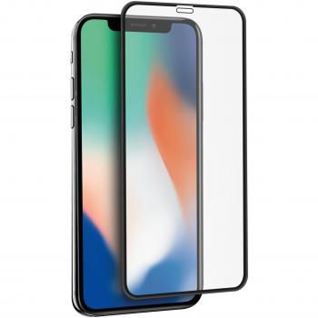 Protector de Pantalla de Vidrio Templado Curvo con Marco Negro 21D Full Glue, Dureza 11H, Case Friendly para iPhone 11 Pro/iPhone X/iPhone XS