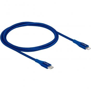 Cable USB Type-C a Lightning MFi 1m Azul para iPhone, iPad e iPod