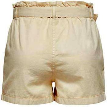ONLY Pantalones cortos de cintura alta para mujer. Blancocap Gris M