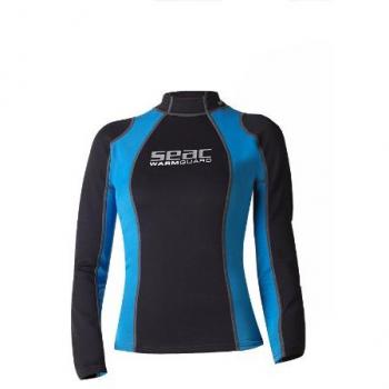 SEAC Warm Guard Long Chaleco Protector Térmico Manga Larga, Mujer, Negro/Azul, M