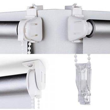 Estores enrollables opacos Sekey 90cm x 130cm Blanco Estores enrollables sin perforación Estores enrollables de Aislamiento térmico Estores enrollables Laterales para Puertas y Ventanas