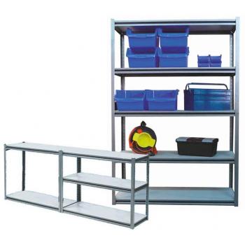 Estantería de Carga Media 5 Estantes 183 x 124 x 48 cm, capacidad de carga de 600 kg