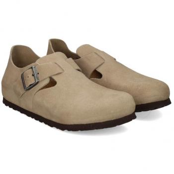 Zueco Birkenstock London Taupe Mujer - HORMA ESTRECHA