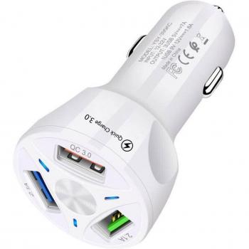 Cargador de coche portátil 5V 3A con carga rápida 3.0 y 4.0 para Xiaomi e iPhone