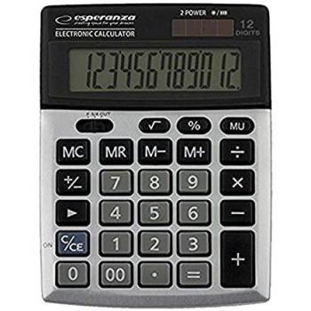 Esperanza ECL102 Newton Calculadora de Sobremesa - Pantalla LCD de 12 Dígitos