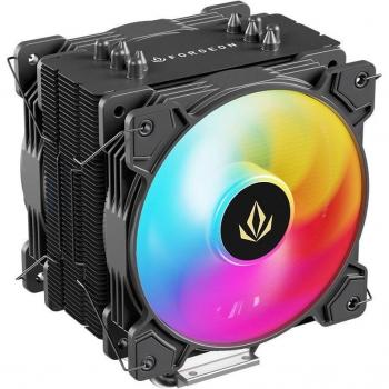 Ventilador de CPU Forgeon Solarian 5Pipes Black ARGB 2x120mm Negro