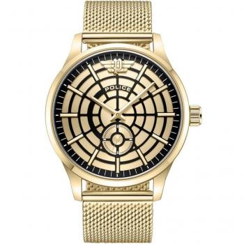 Reloj Police para hombre con caja y armis de acero dorado PEWJG0005203