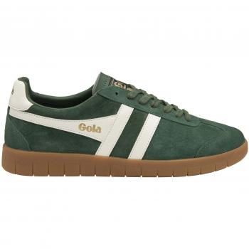 Gola Hurricane Suede Sneakers - Evergreen/Off White/Gum